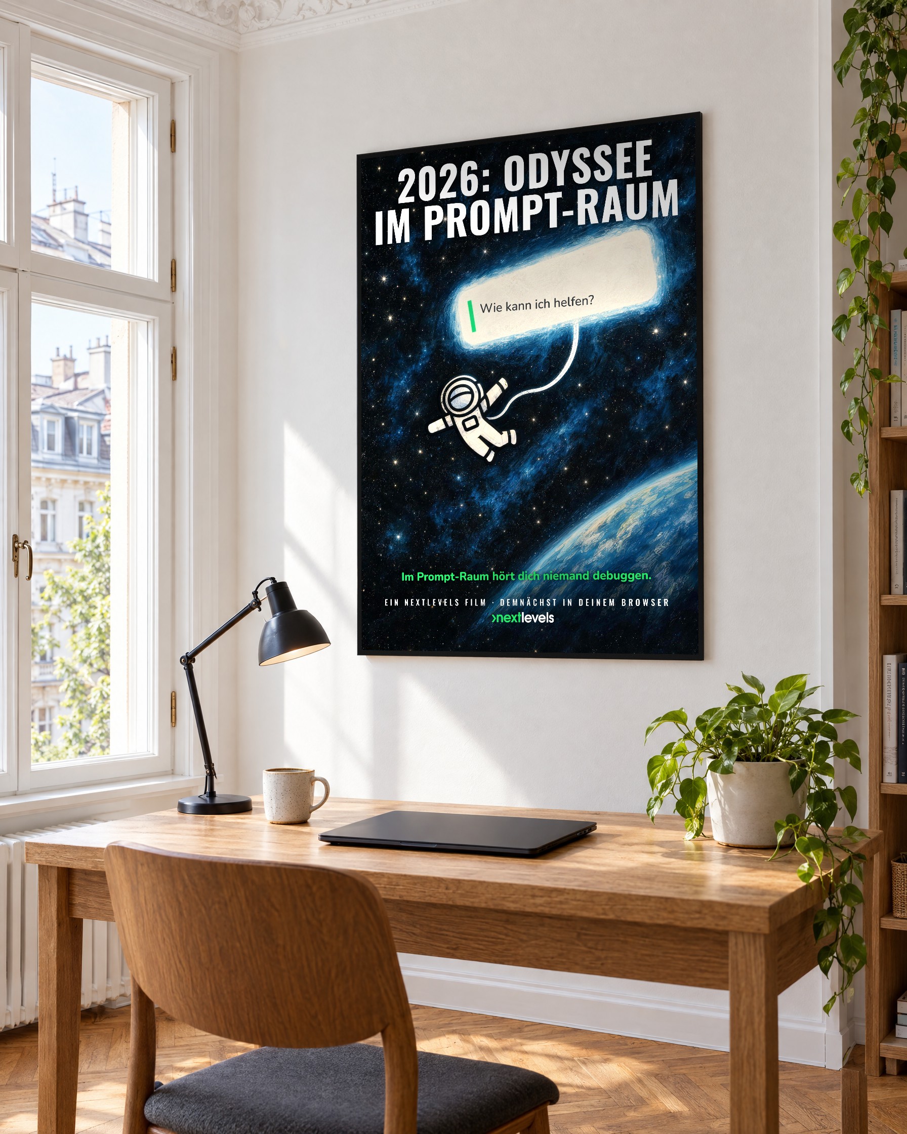 Poster „2026: Odyssee im Prompt-Raum“