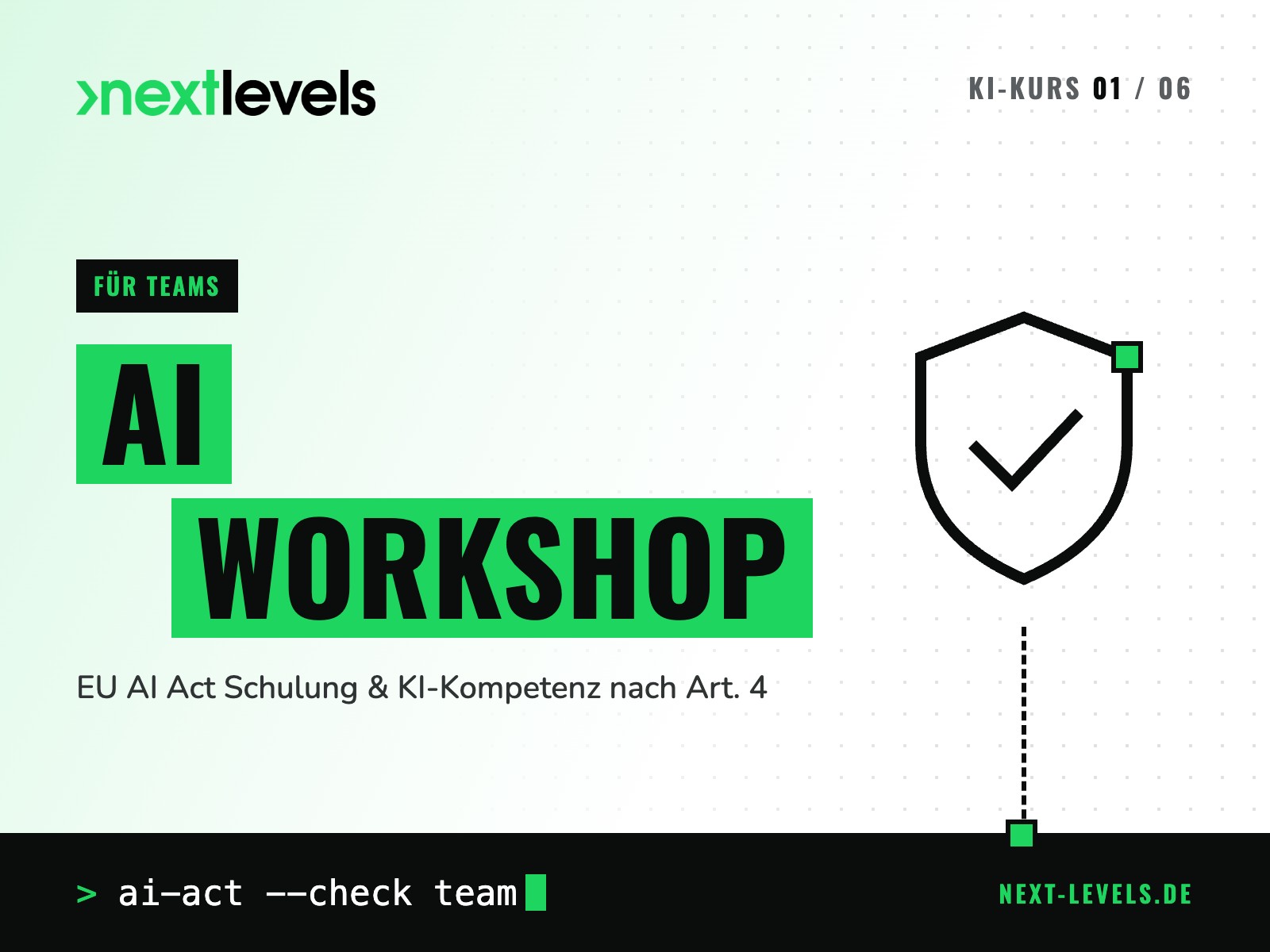 AI Workshop – EU AI Act Schulung für dein Team