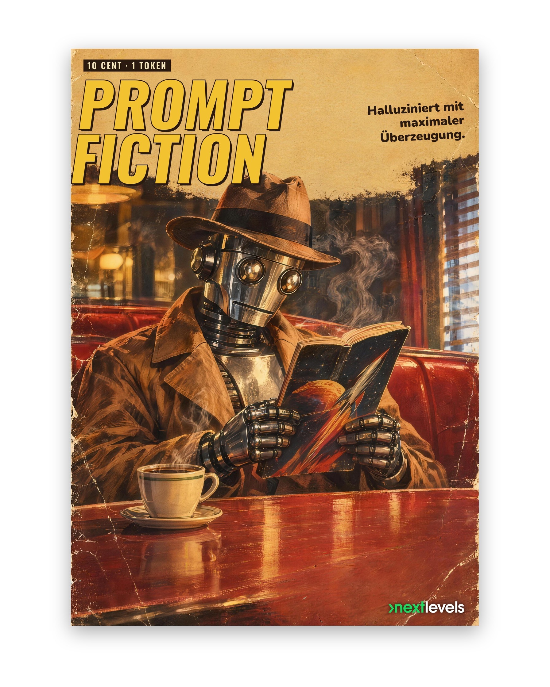 Poster „Prompt Fiction“ – Freisteller