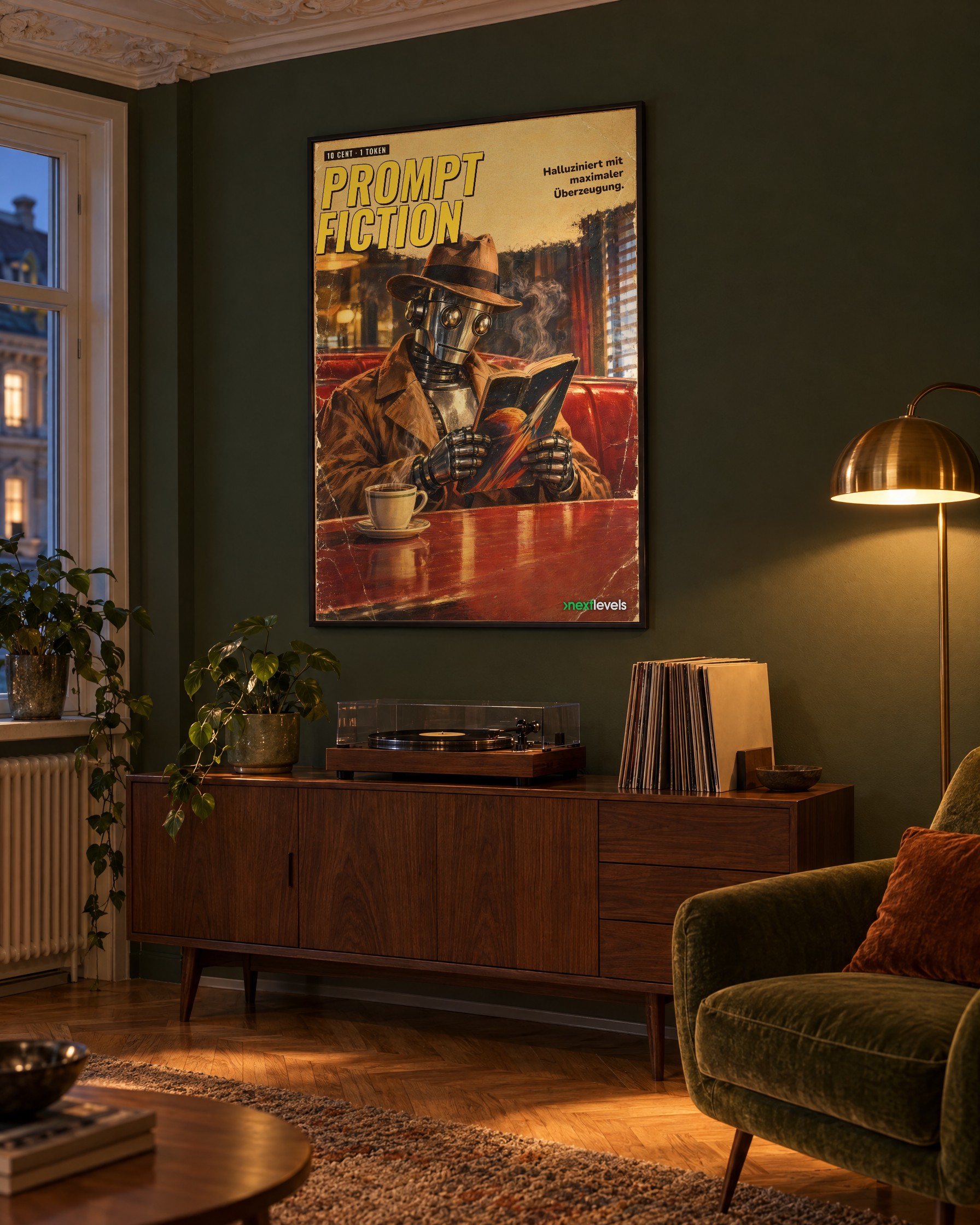Poster „Prompt Fiction“