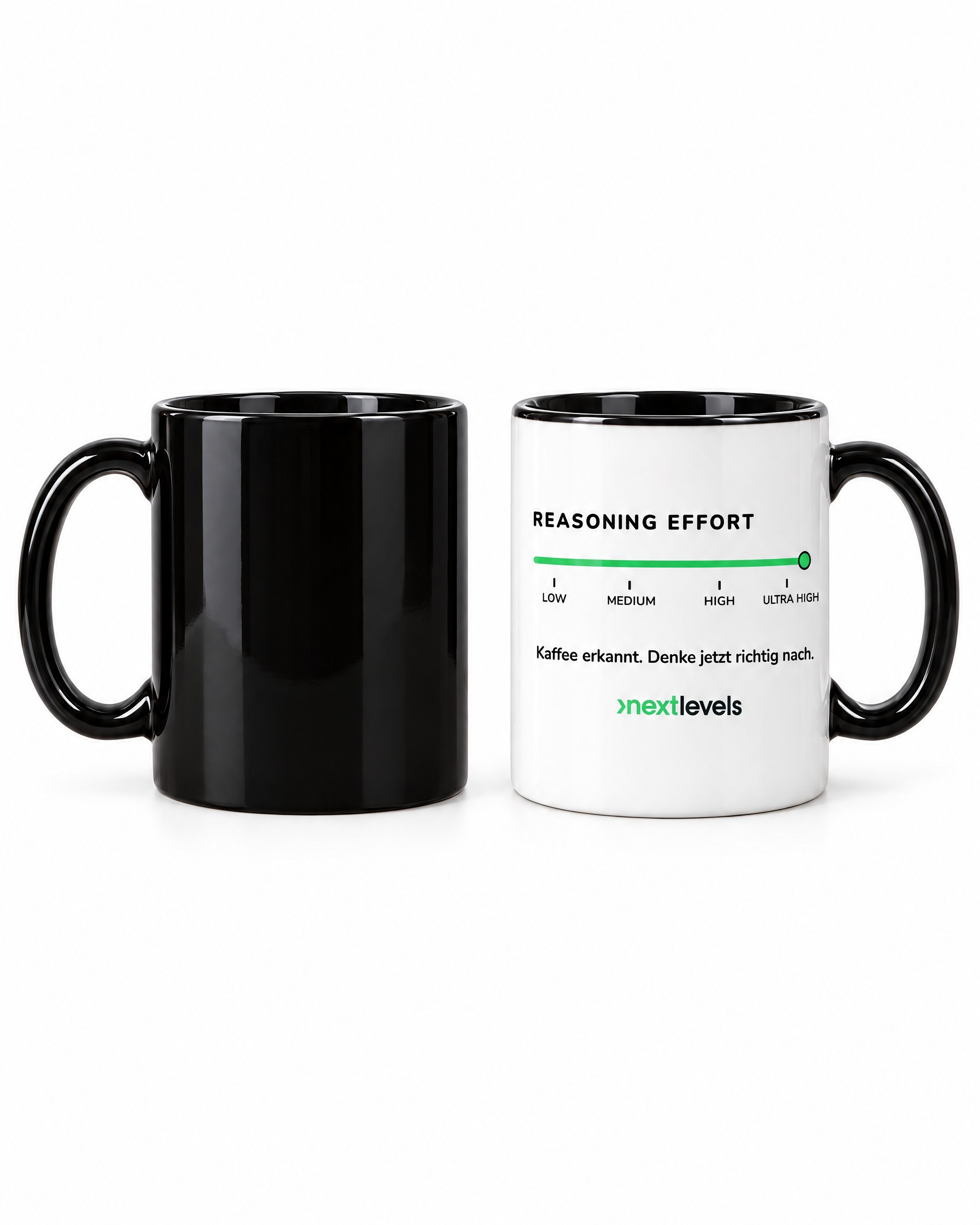 Zaubertasse „Reasoning Effort“ – Freisteller