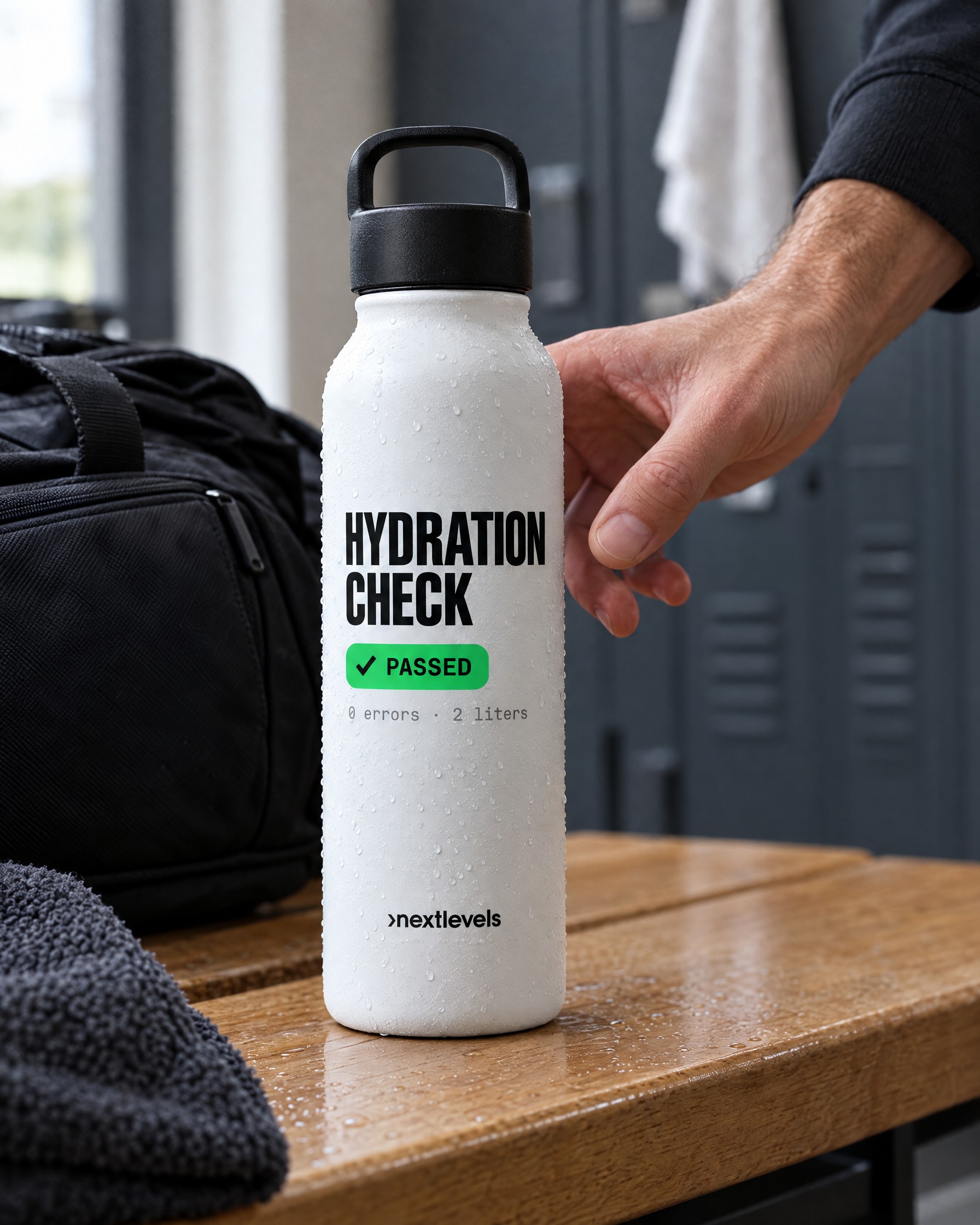Trinkflasche „Hydration Check passed“