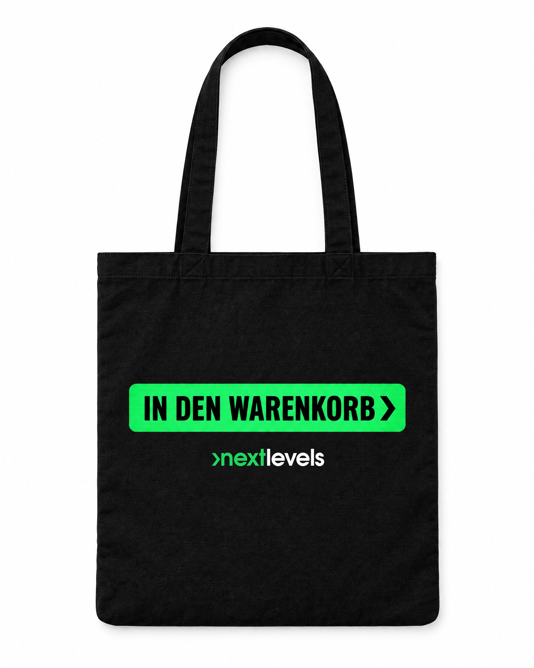Tote Bag „In den Warenkorb“ – Freisteller